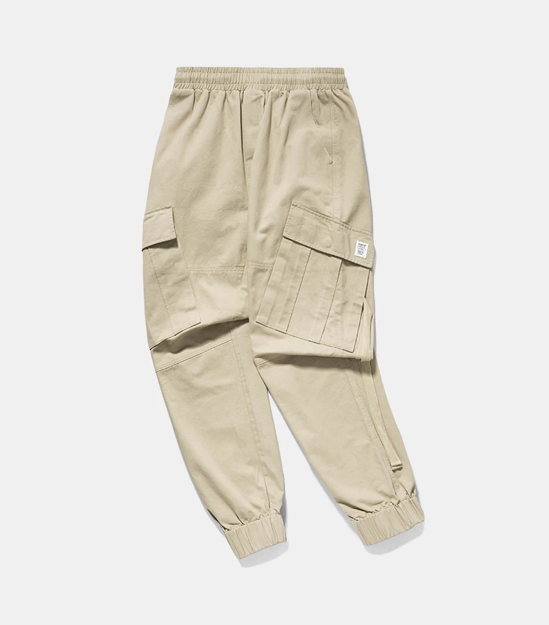 Штаны-шаровары с боковыми карманами, Мужские штаны в стиле хип-хоп, лоскутные штаны с карманами, мужские Модные повседневные штаны 8871W
