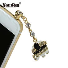 YOKIRIN Симпатичные Слон Dust Разъем 3,5 мм разъем для наушников Вилки для iPhone 6 5S для samsung S7 xiaomi huawei все универсальный Телефоны