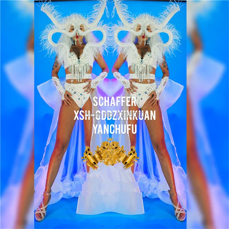 New-Year-Catwalk-Model-Show-Stage-Performance-Party-Event-Evening-Dress-Sexy-Lady-Biniki-Suit-Headwear (1)_