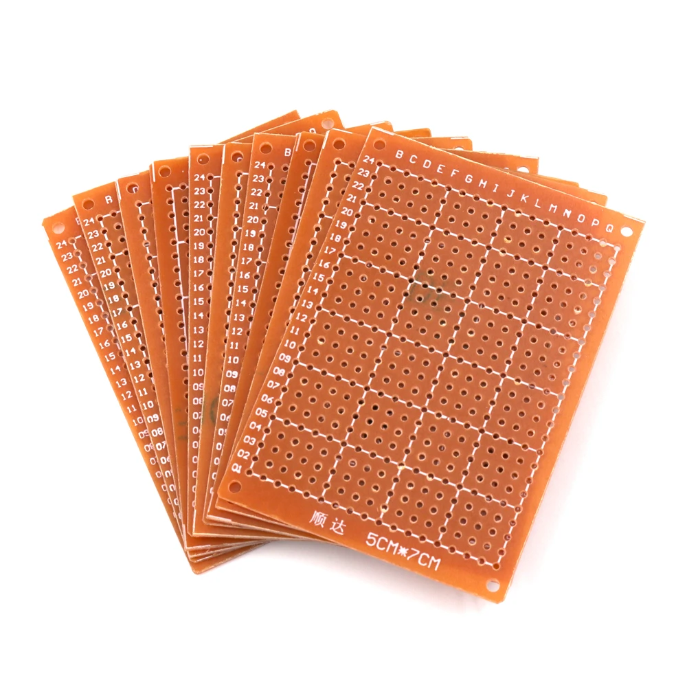 10 шт. DIY Прототип бумаги PCB Универсальный Эксперимент Матрица печатная плата