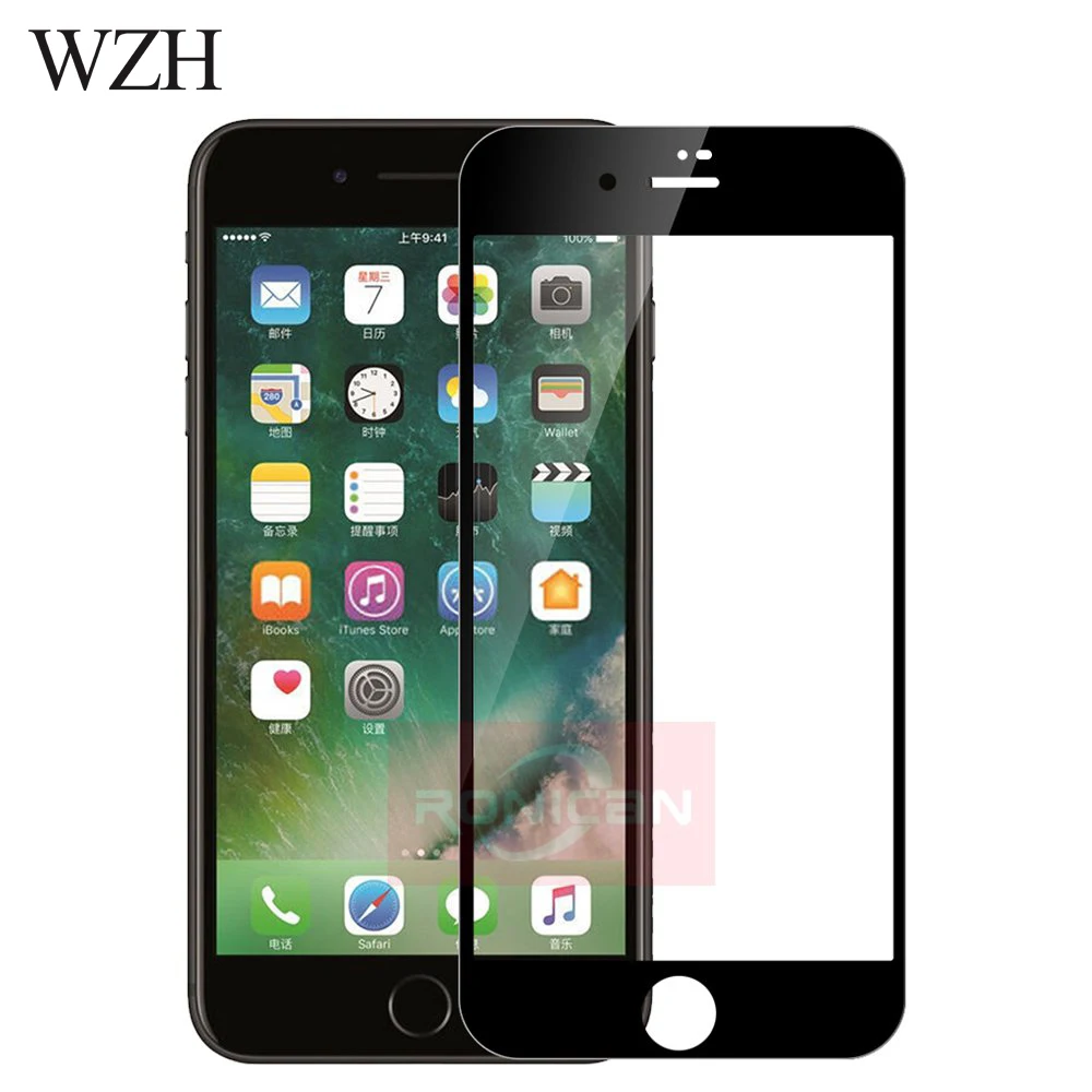 3D Full Cover Tempered Glass On IPhone 7 8 Plus Screen Protector Film For IPhone 6 6s Plus 5 5s 