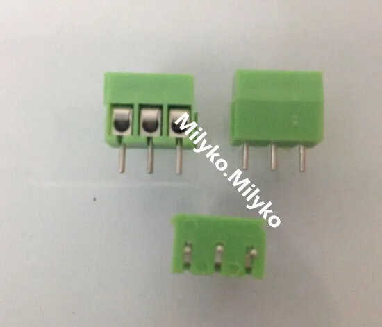 100 шт KF350-3.5-3P KF350 3Pin 3 5 мм прямой контакт PCB винтовой клеммный блок ROHS | Обустройство