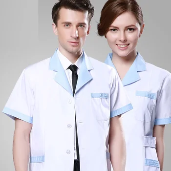 

10 doctor Work wear summer female nurse clothing white coat long beauty short-sleeve suit doctor clothing hospital uniforms