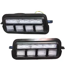 Светодиодный светильник поворотников с белыми дневными ходовыми огнями DRL Янтарный указатель поворота для Lada Niva 4x4