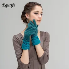 Новые дизайнерские высокого качества Для женщин кожаные перчатки из свиной кожи Модные Утепленная одежда в стиле пэчворк Зимние Перчатки Элегантные наручные женские перчатки A2033