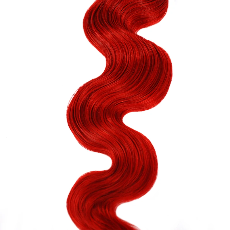 Ombre бразильский волос Weave Связки с закрытием 1B/красный 99J объемная волна Связки с закрытием натуральные волосы толстые Pinshair волосы nonremy