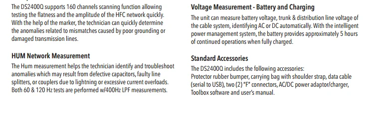 Оригинальный изобретатель DS2400Q CATV QAM анализатор (многие акции) сигнала сети тестирование инструмент