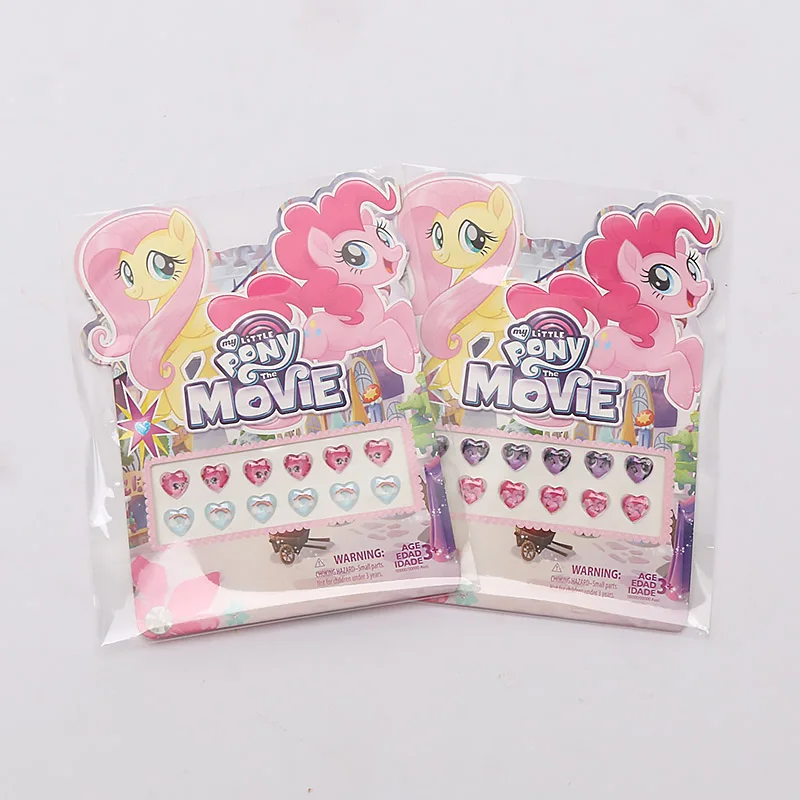 Набор из 10 шт. игрушки My Little Pony ПВХ Стикеры с изображением пони 3D Twilight Sparkle Pinkie Pie Rainbow Dash детские наклейки для ногтей для девочек