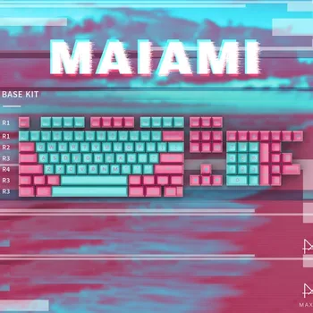 

MAXKEY MAIAMI keycaps SA Double shot ABS keycaps for mechanical keyboard fit kbd75