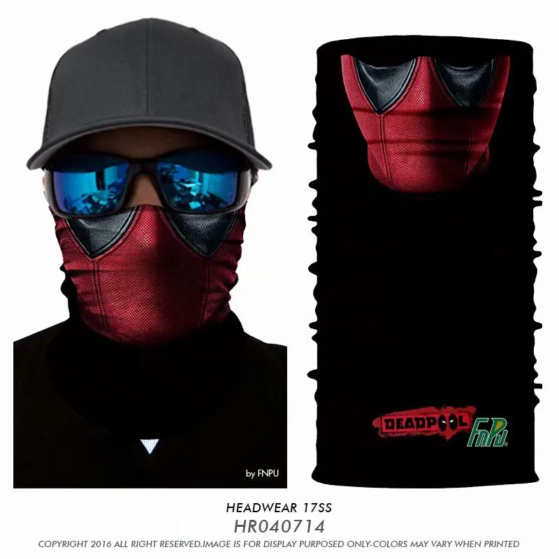

3D Seamless Bandana Comic Deadpool Headband Joker Neck Warmer Face Mask V for vendetta Bandana Scarf Cycling Ski Balaclava
