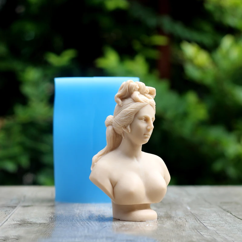 Силиконовая форма для мыла Nicole, сделай сам, ручная работа, инструмент для изготовления свечей, известная скульптура, гипсовая статуя, форма