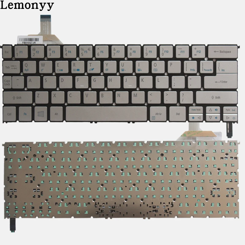 

NEW US laptop keyboard FOR ACER Aspire S7 S7-391 S7-392 MS2364 US keyboard with backlight
