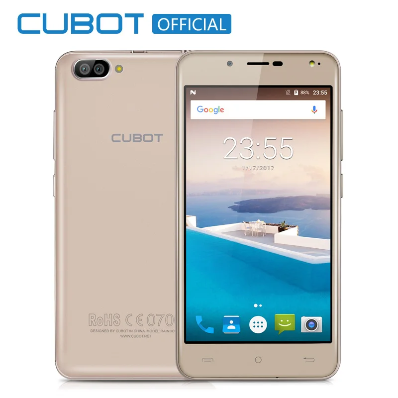 CUBOT Rainbow 2 5 0 Inch HD MTK6580A Quad Core Smartphone 1GB RAM 16GB ROM Cell