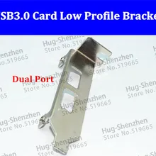 Высокое качество над USB3.0 2 Порты и разъёмы PCI-e карта адаптера USB3.0 карты низкий кронштейн 8 см для ASM1042/NEC карты 5 шт./лот
