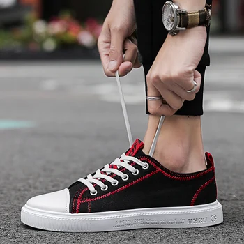

2019 Fashion Summer Sneakers Man Canvas Shoes Casual Shoes Sneakers Male Vulcanize Flats zapatillas mujer