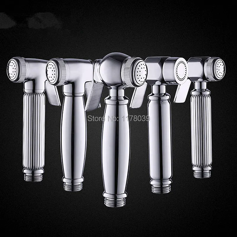 All copper chrome plated toilet spray gun,brass hand held toilet bidet
