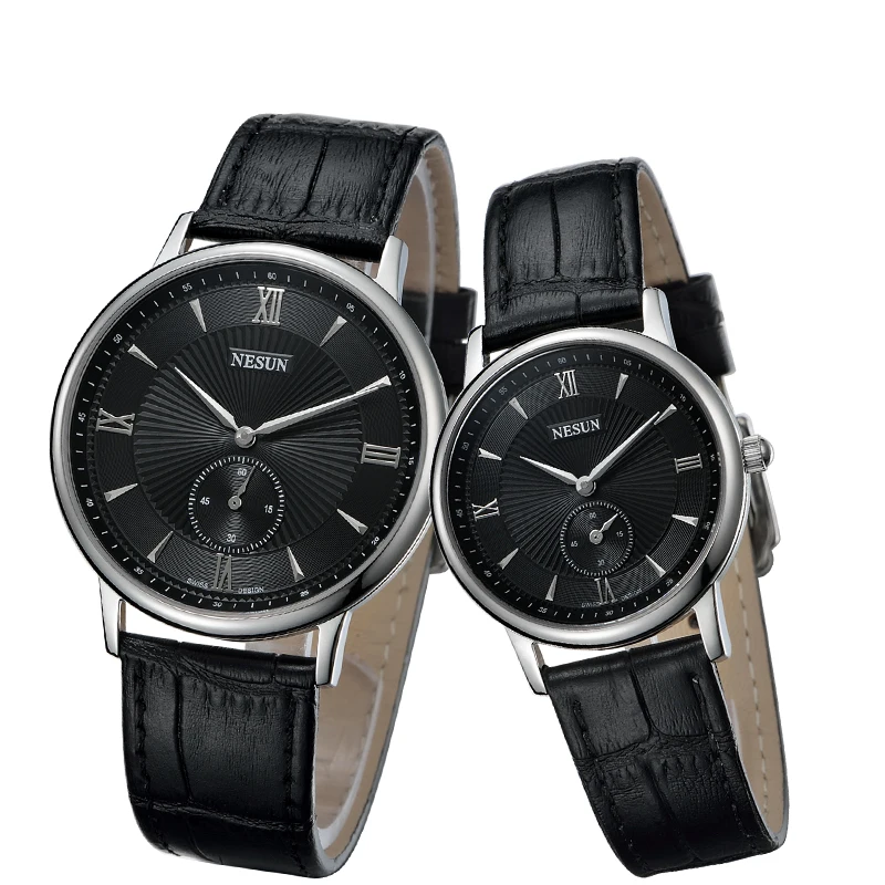

Nesun Switzerland Luxury Brand Watch Women Japan MIYOTA Quartz Movement Men's Watches Genuine Leather Couple's clock N8501-LL2