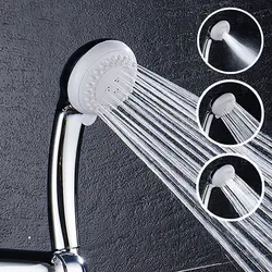 Экономии воды душем Давление Boost силикагель chrome белее отверстия ручной душ осадков Круглый ручной душ для ванной
