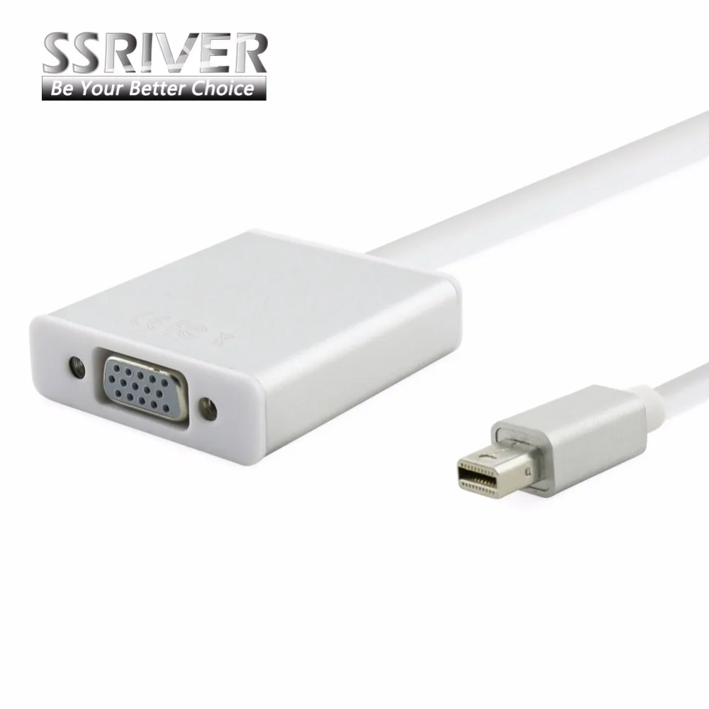 SSRIVER Mini Display Port to VGA Converter Cable Mini DP to VGA Adapter