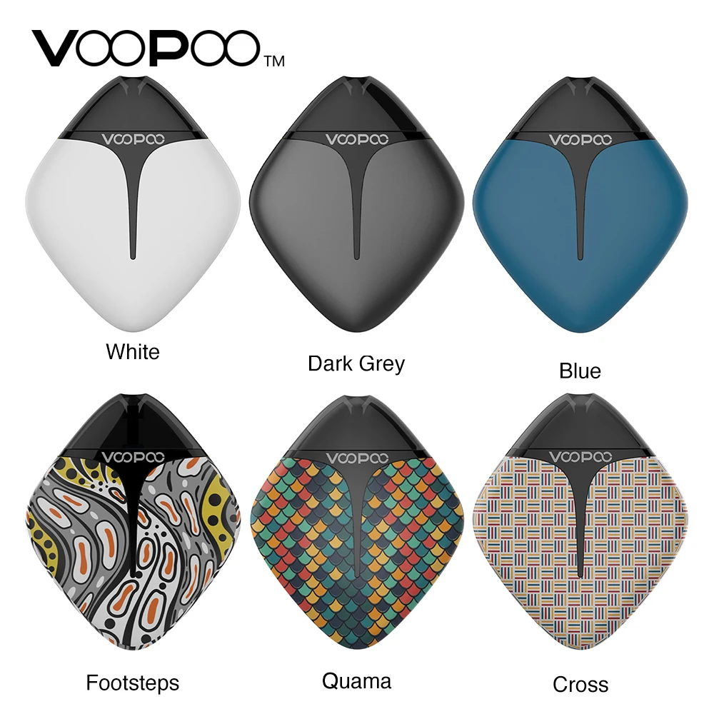 Новая система VOOPOO FINIC Fish Pod Starter Kit 350 мАч Встроенная батарея с чипом GENE. и 1 6ohm