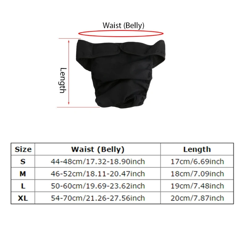 Многоразовые моющиеся подгузники для собак; физиологические брюки; женские S-XL для больших собак