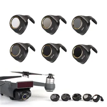 Newest Spark Filters Kit MCUV CPL ND4 ND8 ND16 ND32 ND64 HD Camera Lens Filter Set For DJI Spark Drone Dimmer Light Microscopy
