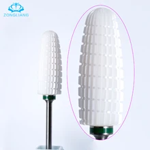 Керамические сверла для ногтей, вращающиеся сверла, электрическая машинка для маникюра, пилка для педикюра, инструмент для маникюрного салона, керамическая фреза для ногтей