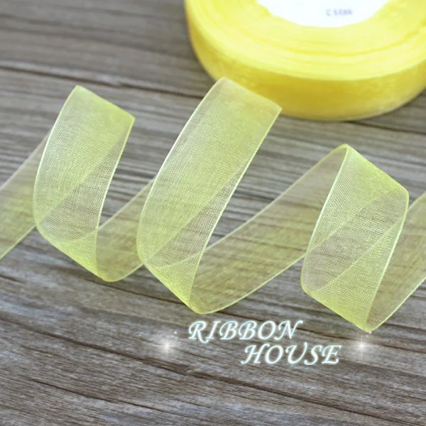 Luxurious Organza Ribbon for Gift Wrapping and Decorative Crafting - 50 Yards per Roll