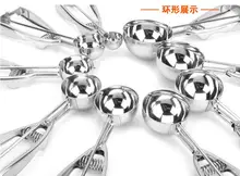 Kitchen Tableware Tools Gadgets stainless steel handle ice cream scoop scoops stacks free shipping