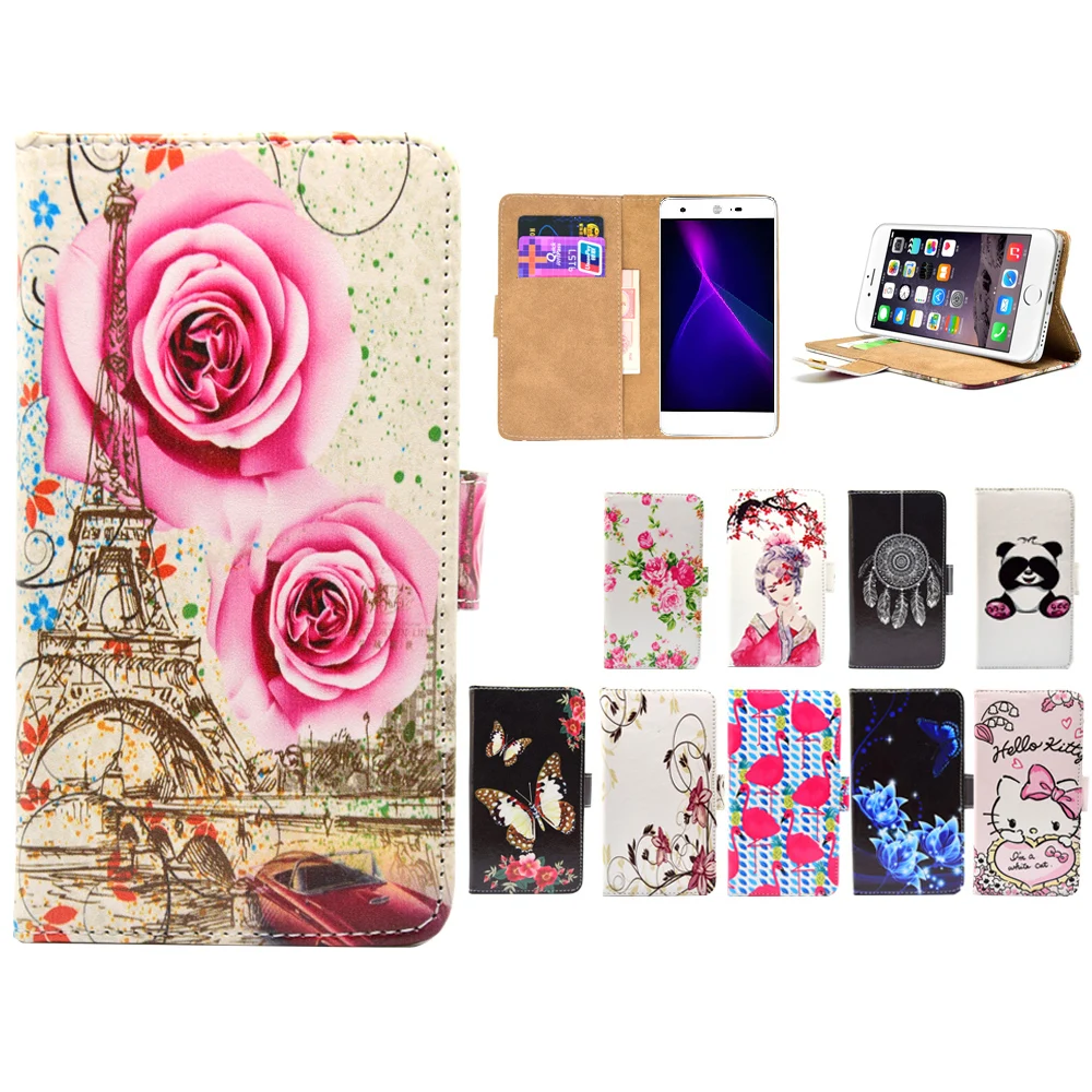 

LIHAIJUN 3C Higt quality Cartoon Flip pu leather Phone Cases Cover For SHARP Z2 FS8002 5.5"