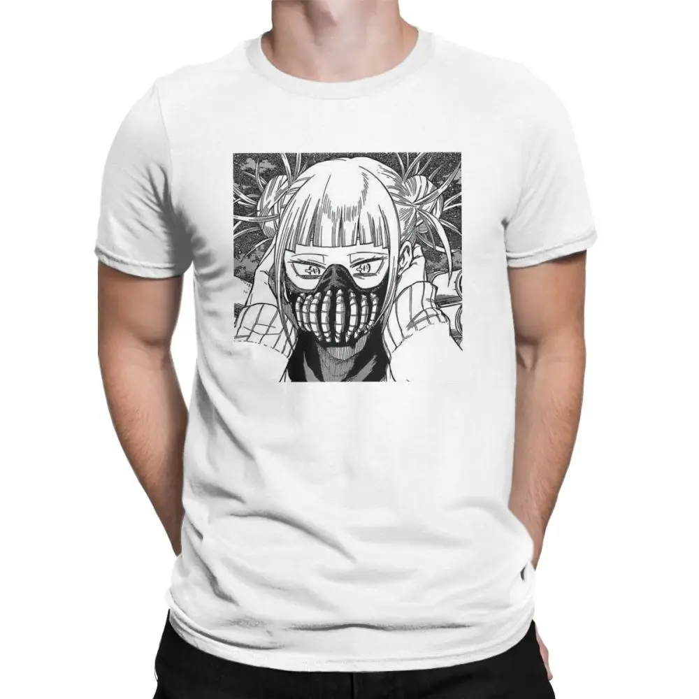 

Himiko Toga T Shirts Anime Manga T-Shirt Kawaii BNHA Villain for Men Short Sleeved Funny Tees 100% Cotton Tops Large Size