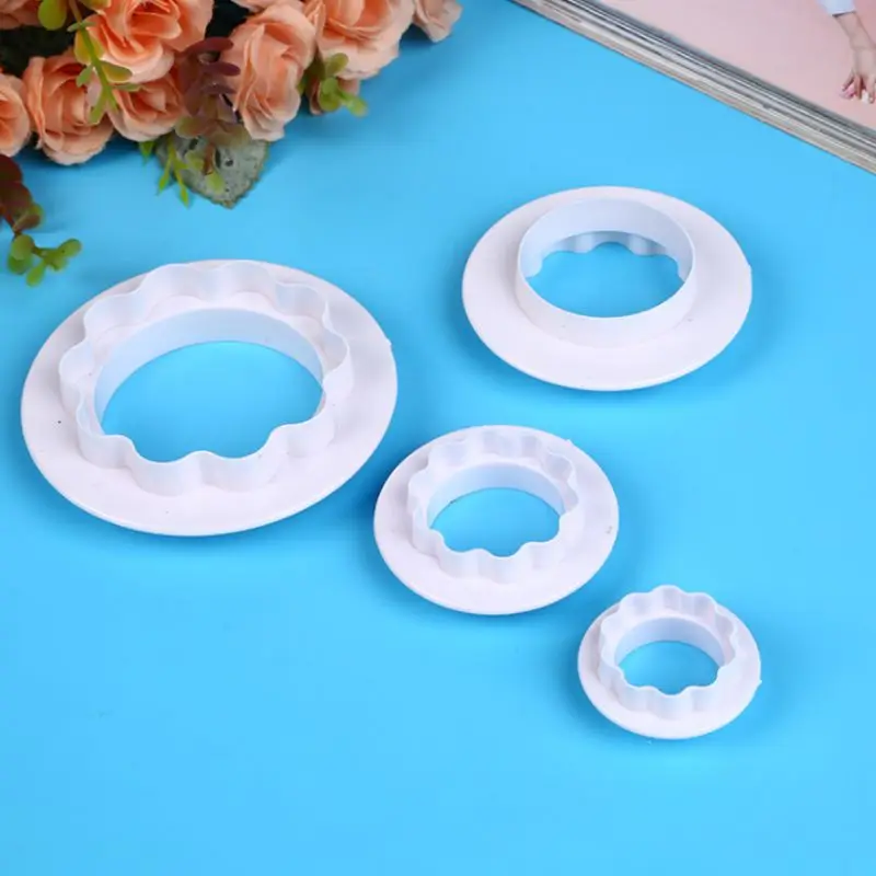 

4pcs/set Skirt DIY cutting die Plunger Cutter decorating tools cake Mould Kitchen fondant Kitchen accessories Cake mold
