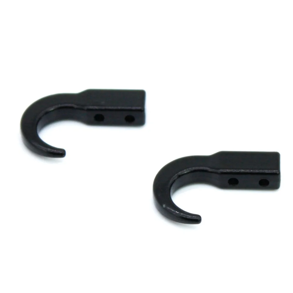 1 10 RC Crawler Metal Jammer Front Bolt On Tow Hooks Style A SCX10 CC01 RED