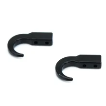 1 10 RC Crawler Metal Jammer Front Bolt On Tow Hooks Style A SCX10 CC01 RED
