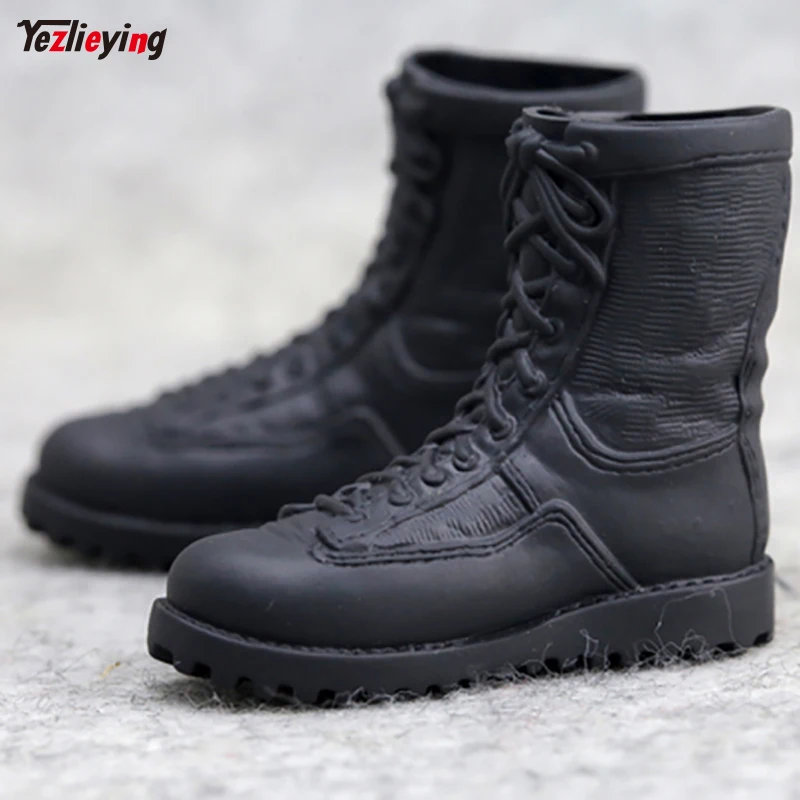 

TopToys 1/6 Scale Soldier accessories Military Combat Boots Shoes Model Black Action Toy Figures Fit 12 Inch Phicen Body Doll