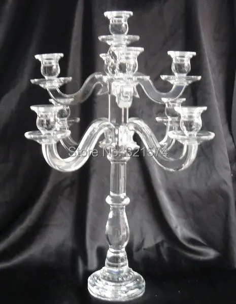 

9 arms Crystal Candelabra Wedding Decoration Crystal Candle holder