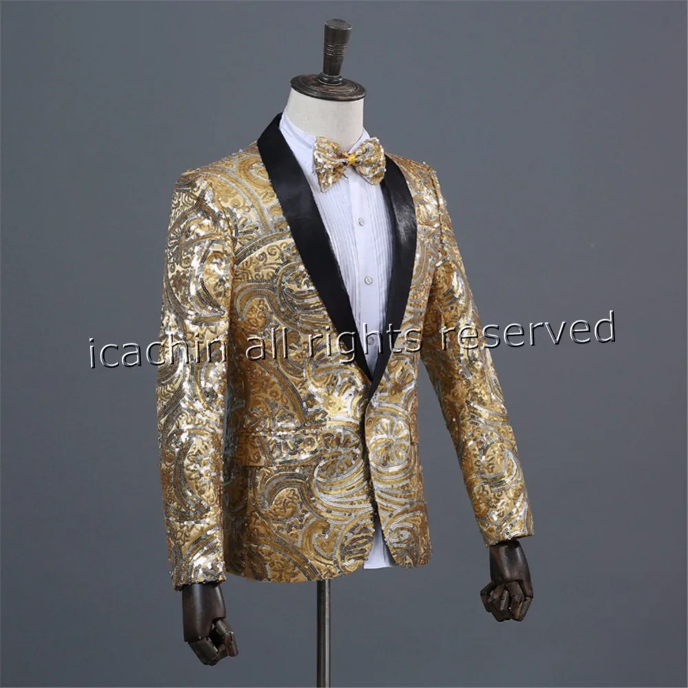 Блейзер masculino Для мужчин Blazer Sequin концерт куртка сценический костюм Homme Рождество Блейзер Для мужчин Блейзер Hombre