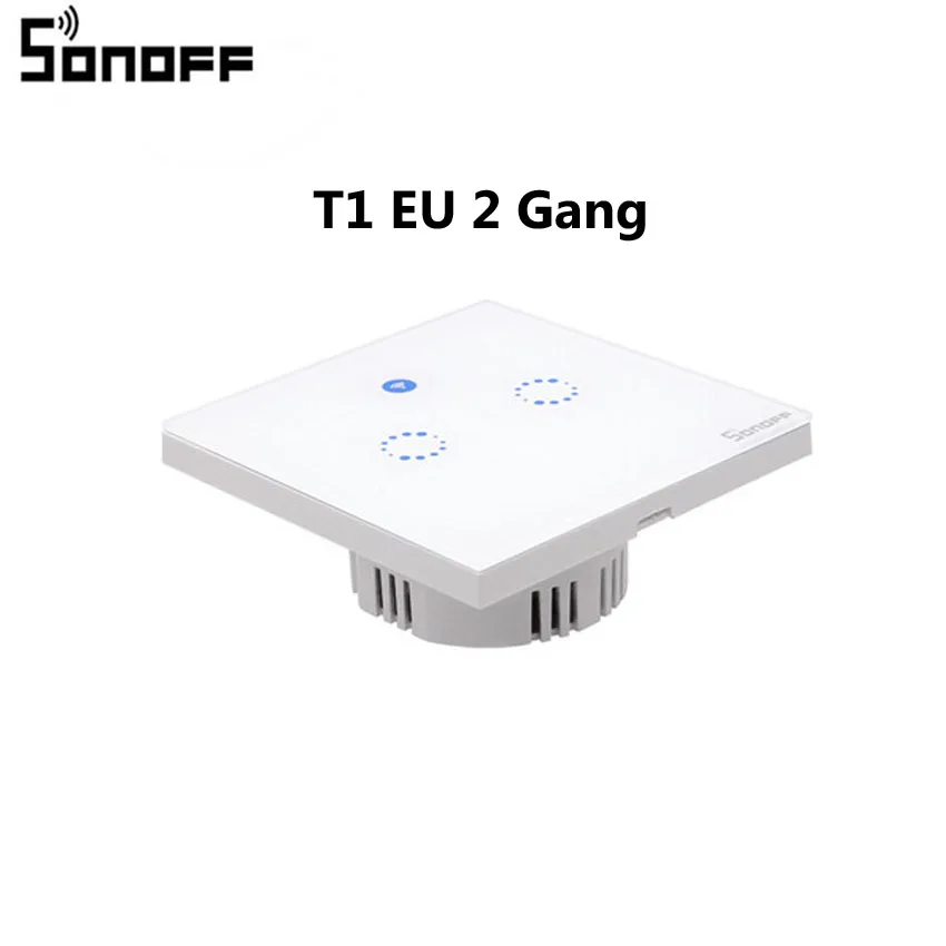 9---ITEAD Sonoff T1 US EU UK Smart WiFi RF  APP  Touch Control Wall Light Switch 1 2 3 Gang Wall Touch Switch Panel Smart Home-