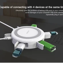 Nillkin Hermit многофункциональное Беспроводное зарядное устройство USB 3,0 для Android IOS системы портативное 4 USB зарядное устройство для samsung/htc/iPhone/LG