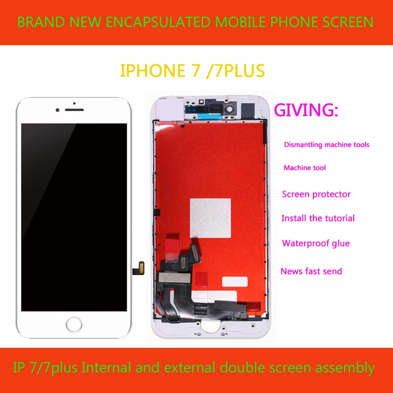 

AAA Quality LCD Screen For iPhone 7/7plus Display Assembly Replacement Digitizer With Tools Phone Parts For iPhone 7p LCD Screen