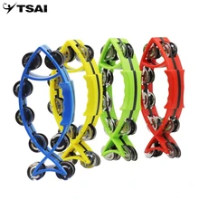 Ручной колокольчик погремушки в форме рыбы ручной погремушка колокольчики кольцо ОРФ перкуссия детский сад образовательный танец случайный цвет