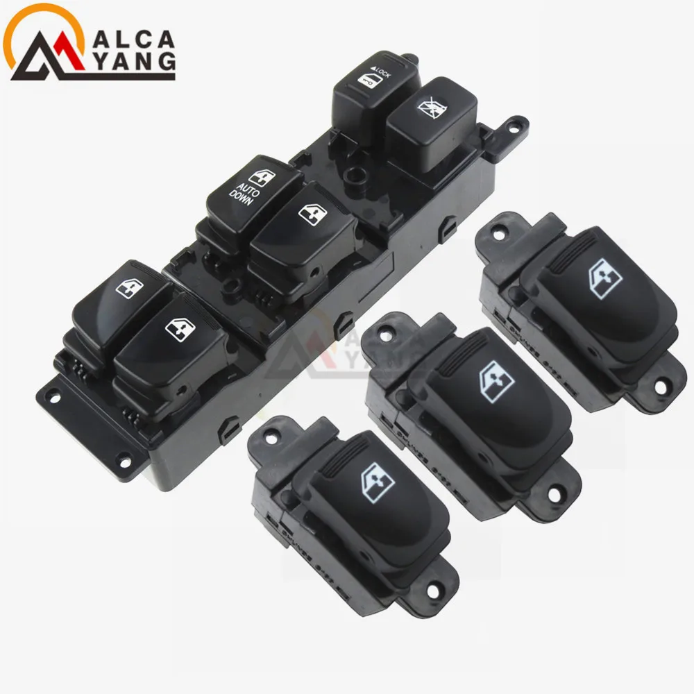 

4PCS Power Window Switch 93570-1E110 Car Electric Power Window Switch Master Control for Hyundai Accent 2007-2010
