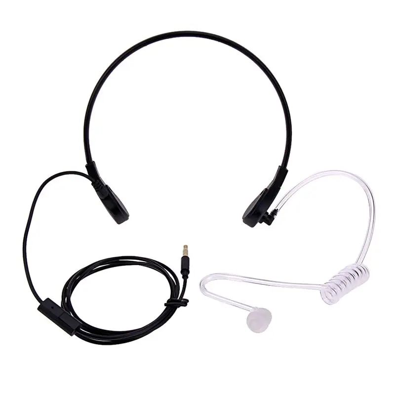 

1pin 3.5mm Throat Mic Microphone Covert Acoustic Tube Earpiece Headset For Samsung/HTC/LG/Blackberry/MOTORO Smart Phone Earpho#8