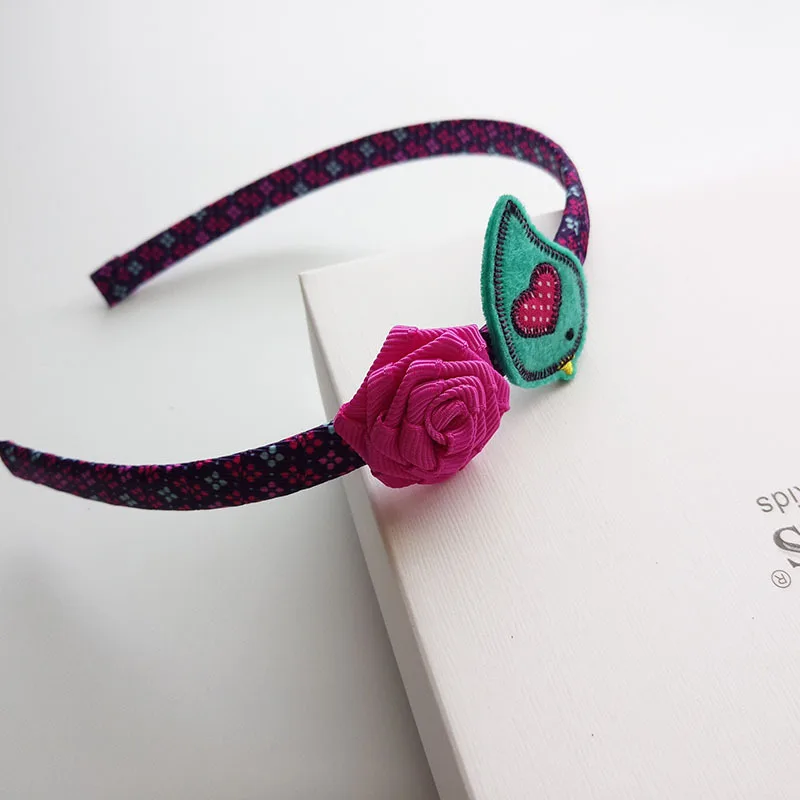 

Cute Bird Flowers Baby Hairbands Kids Hair Hoop Boutique Girls Hair Accessories Children Headbands Princess Headwear
