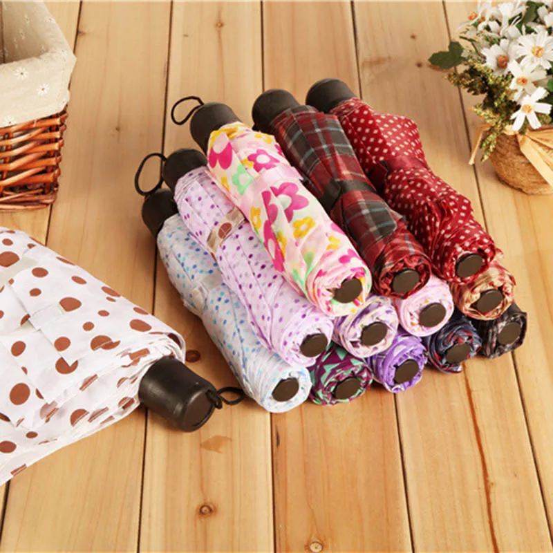 

new 2019 1 Pcs Folding Umbrella Rain Windproof Portable Short Handle Fashion for Outdoor Travel YU-Home