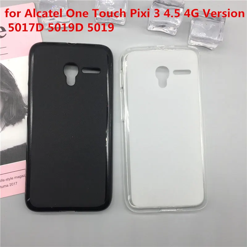Мягкий силиконовый чехол для телефона Alcatel One Touch Pixi 3 4. 0 4G Version 5017D 5019D 4 5 роскошный