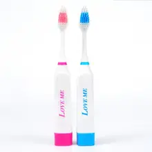 1 Set Action Electric Toothbrush Dual Clean Teeth Whitening Non-Rechargeable Teeth Brush With Replaceable Heads Y1-5