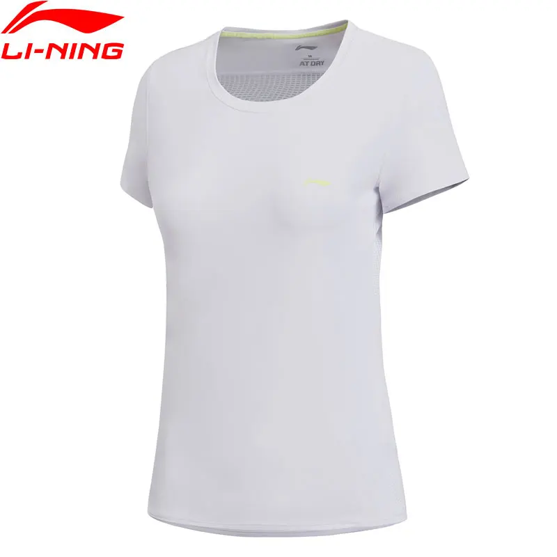 

Li-Ning Women Training T-Shirts AT DRY 91% Polyester 9% Spandex Regular Fit LiNing Breathable Sports Tee Tops ATSN076 CAMJ18