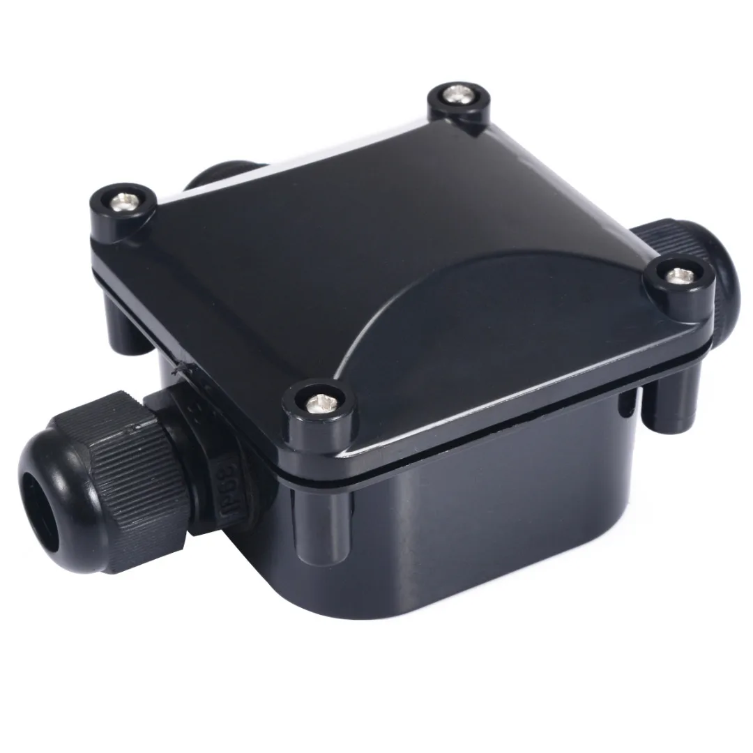 1pc IP68 3 Wires Waterproof Junction Terminal Box Cable Protection Building Connectors For Outdoor Lighting Connections