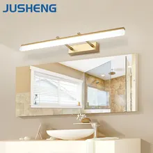 JUSHENG современный светодиодный настенный светильник для ванной комнаты с регулируемым углом луча над зеркалом настенные бра лампы Декор настенное освещение